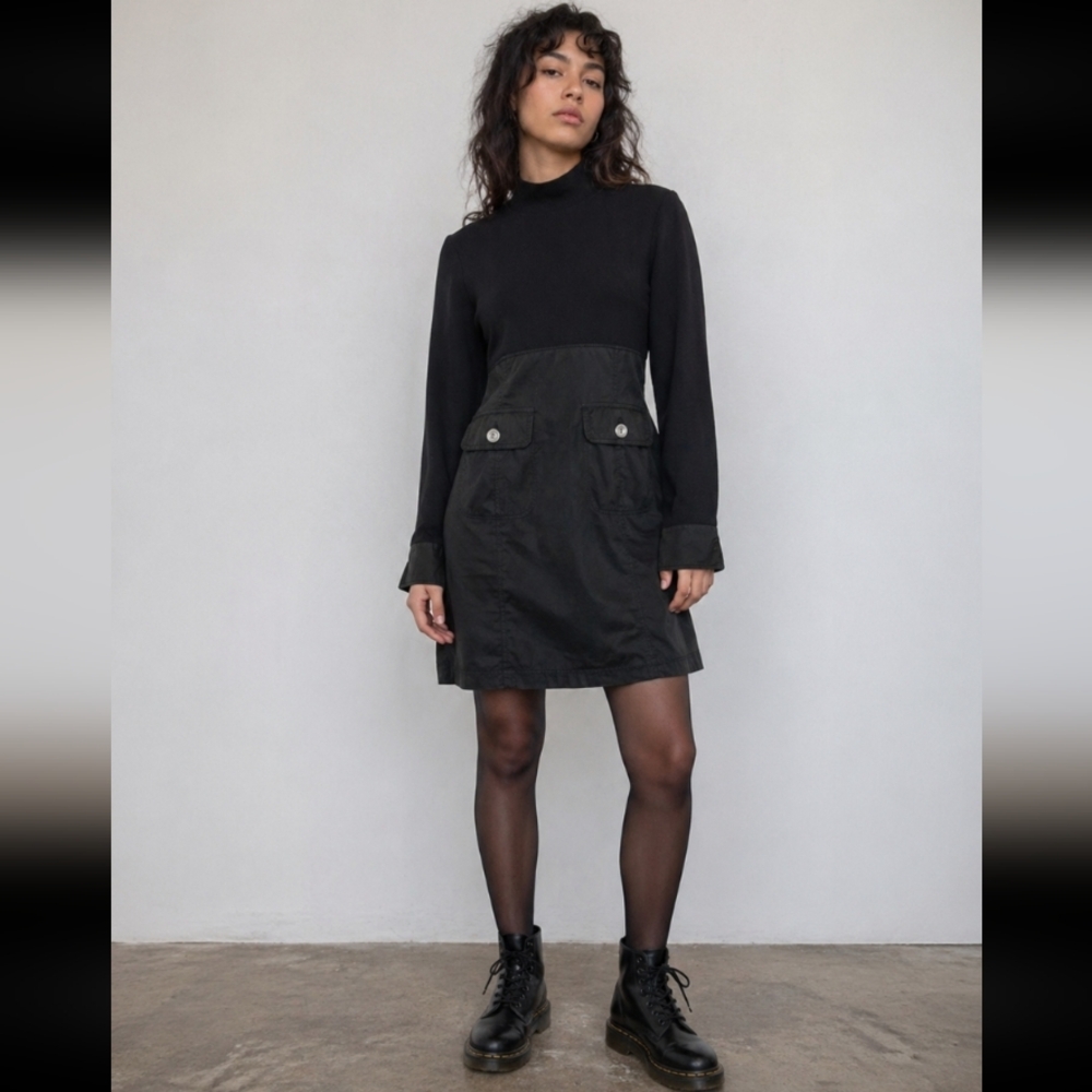 TOMASO Stefanelli Made in Italy Black Dres 40